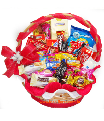Cesta Gostosuras de Chocolates