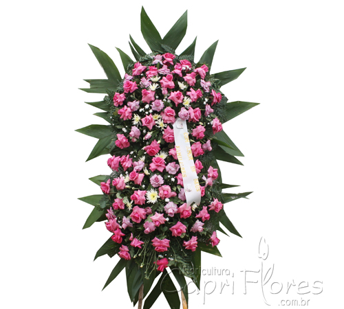 Coroa de Flores Pink e Lilás