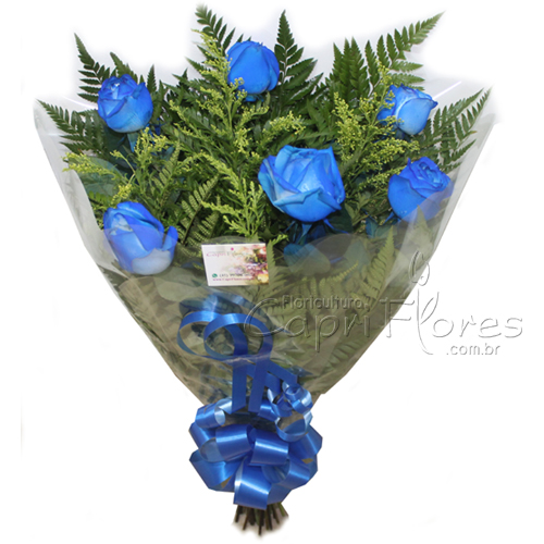 ♥ Buquê de Meia Duzia Azul